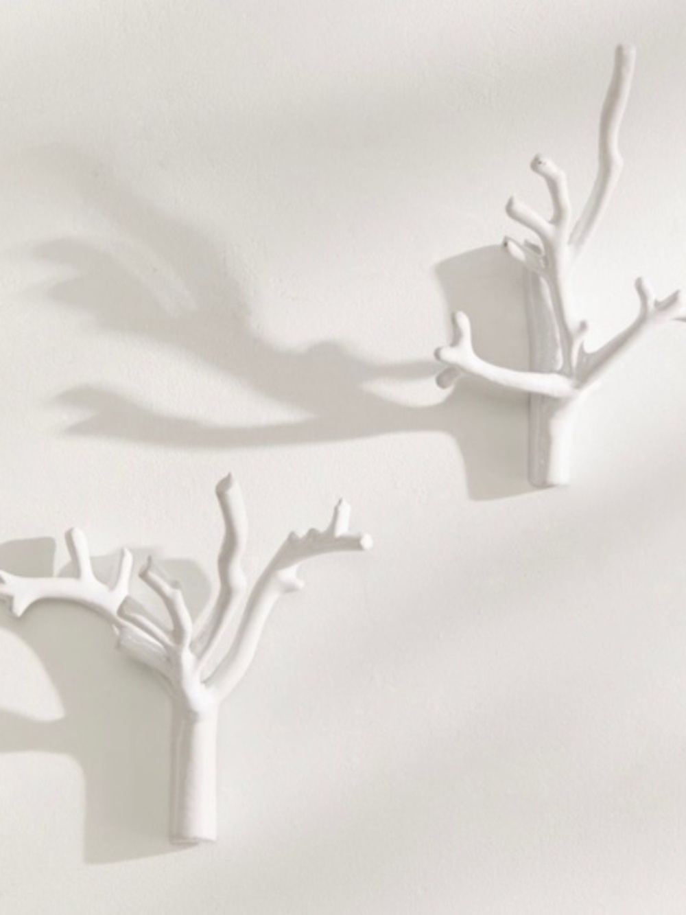 NEW in Box Urban Outfitters Anthropologie White Branch Wall Hook Set